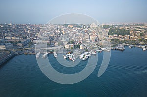 Fatih historic aerial view, Istanbul, Turkey