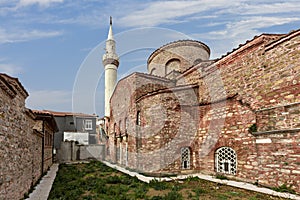 Fatih Mosque in the old town of Trilye, Bursa, Turkey