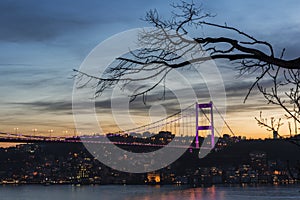 Fatih Sultan Mehmet Bridge in Istanbul