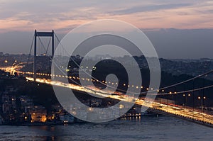 The Fatih Sultan Mehmet Bridge, Istanbul-Turkey