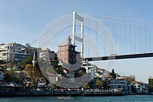 Fatih Sultan Mehmet Bridge over Bosporus Strait, Istanbul, Turkey