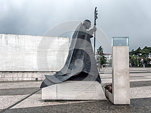 John Paul II statue at the Sanctuary of Fatima in Portugal