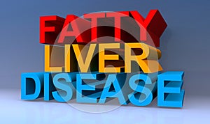 Fatty liver disease on blue