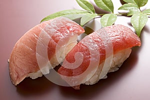 Fatty tuna sushi