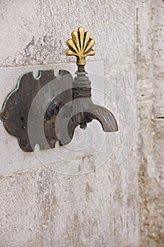 Faucet for ablution in Suleiman's mosque