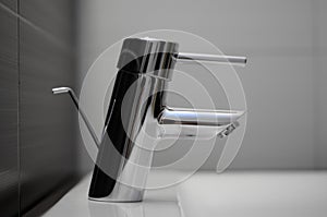 Faucet in the bathroom