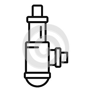 Faucet drain icon outline vector. Water construction