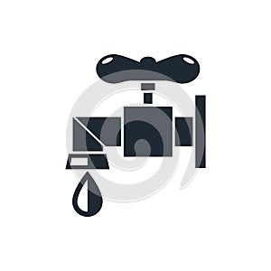 faucet icon save water symbol