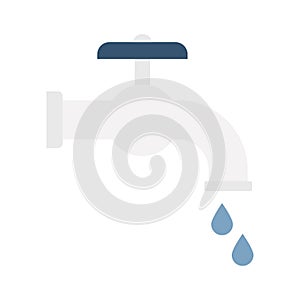 Faucet Line vector icon which can easily modify or edit