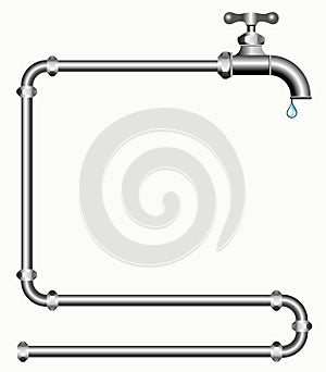 Faucet and pipes