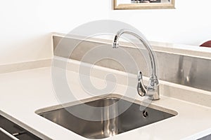 Faucet Sink and water tab decoration in kitchen room