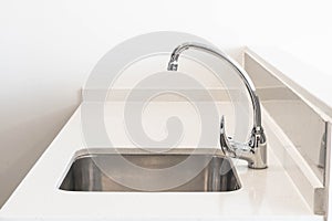Faucet Sink and water tab decoration in kitchen room