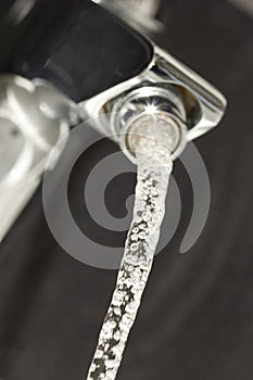 Faucet water dripping