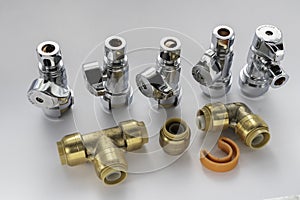 Faucets and bronze parts for water connection