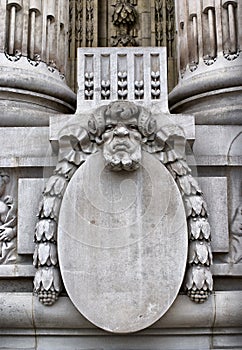 Faun bas-relief medallion photo