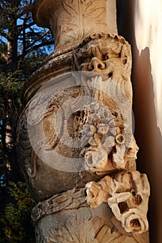 Faun sculpture detail