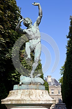 Faune Dansant Sculpture in Jardin du Luxembourg photo