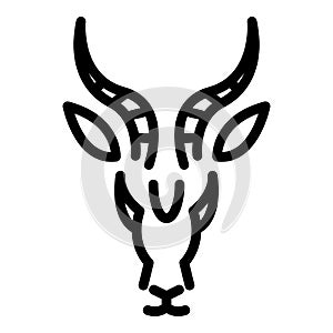 Faune gazelle icon, outline style photo