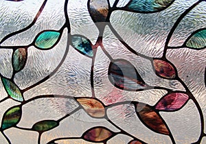 Faux Stained Glass Background photo