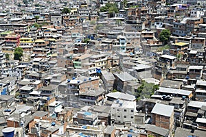 Favela Brazilian Hillside Shantytown Rio de Janeiro Brazil