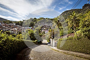 Favela in Cosme Velho district of Rio de Janeiro photo