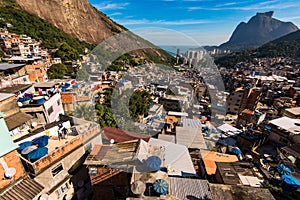 Favela da Rocinha in Rio de Janeiro