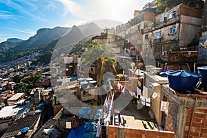 Favela da Rocinha in Rio de Janeiro photo