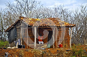 Favela house in Wattle-and-Daub