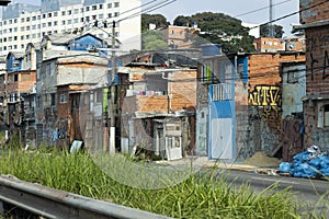 The favela Park Cidade Jardim: a metaphor of the modern of SÃÂ£o Paulo, Brazil. photo