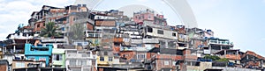 Favelas in the city of Rio de Janeiro. A place where poor people live