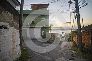 Favelas in the city of Rio de Janeiro. A place where poor people live