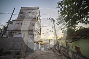 Favelas in the city of Rio de Janeiro. A place where poor people live