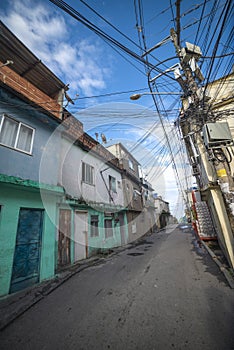 Favelas in the city of Rio de Janeiro. A place where poor people live