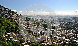 Favelas in Rio de Janeiro.