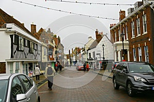 Faversham in Kent, typical British High Street