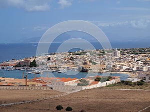 Favignana town, Favignana Island, Sicily, Italy photo