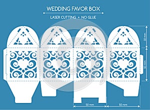 Favor box laser cut