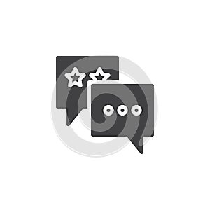 Favorite chat icon vector