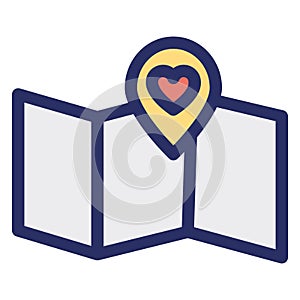 Favorite location, gps Isolated Vector icon which can easily modify or edit
