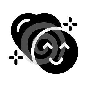 Favorite vector glyph flat icon