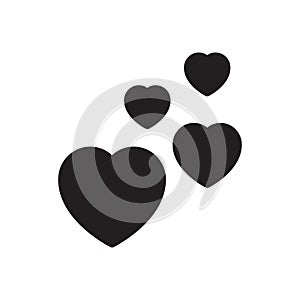 Favorite vector glyph flat icon