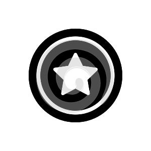 Favorite vector glyph flat icon