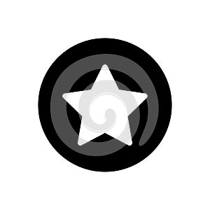 Favorite vector glyph flat icon
