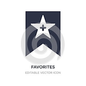 favorites icon on white background. Simple element illustration from Multimedia concept