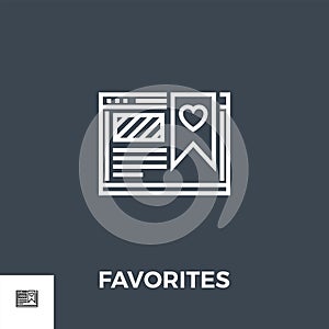 Favorites Line Icon