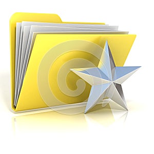 Favorites, star folder icon