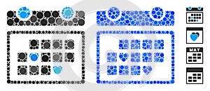 Favourite Days Mosaic Icon of Circles