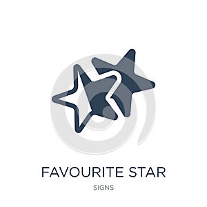 favourite star icon in trendy design style. favourite star icon isolated on white background. favourite star vector icon simple