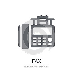 Fax icon. Trendy Fax logo concept on white background from Elect