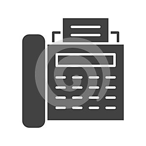 Fax icon vector image.